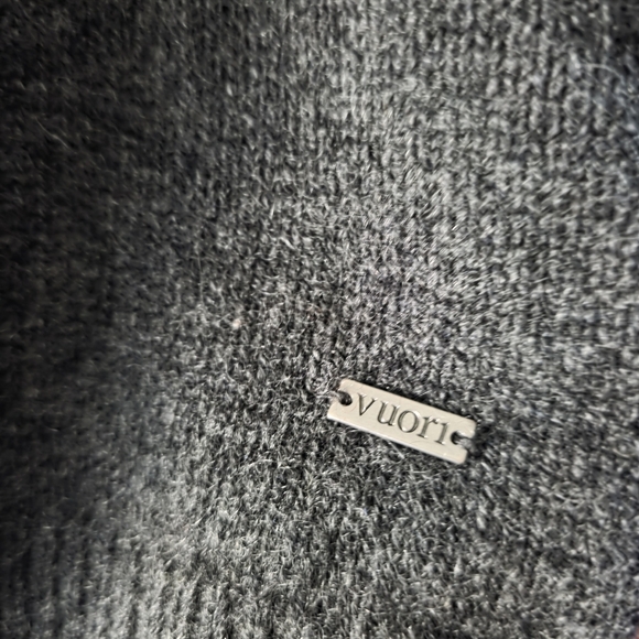 Vuori Emilie Cashmere Cardigan Charcoal L NEW - Picture 6 of 11